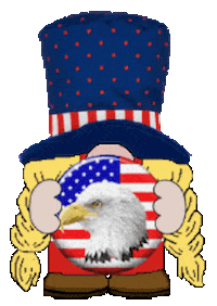Fourth Of July Gnome Sticker