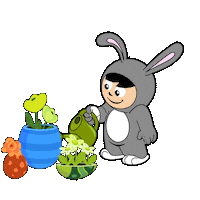 Flowers Bunny Sticker by ZDF
