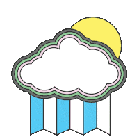 JeremyandtheHolograms happy sad pink blue Sticker