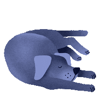 Good Night Dog Sticker by Artificial Group