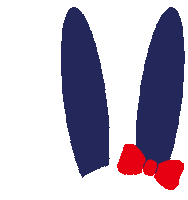 Rabbit Ribbon Sticker by jackbunny!!