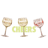 Cheers Celebrate Sticker by Absolut Vodka