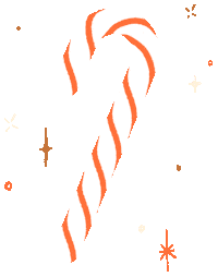 Candy Cane Christmas Sticker