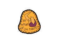 artbyiaesha lady so what hairy luscious Sticker