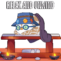 Penguin Unwind Sticker by Pudgy Penguins