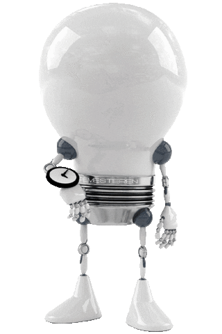 Watch Bulb Sticker by Lampemesteren