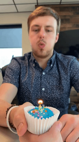 bitbranding giphyupload birthday blowing edible GIF