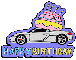 Happy Birthday Car Sticker by Porsche Museum