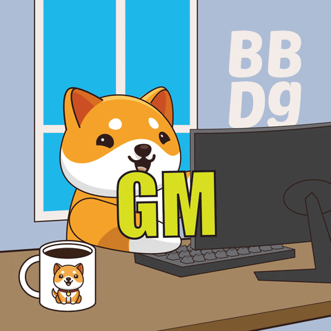 Coffee Work GIF by Baby Doge Coin