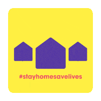 Break The Chain Stay Home Sticker by Fox & Co Design