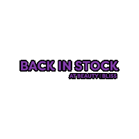 Back In Stock Sticker by Beauty Bliss