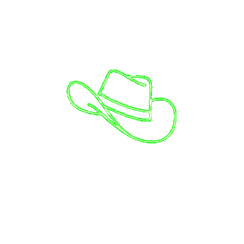 Neon Cowboy Sticker by Academy of Country Music Awards