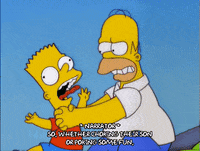 choking homer simpson GIF