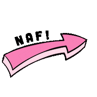 selfie arrow Sticker by NAF! Stuff Limited