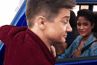 yeah yay smirk oh yeah jeremy renner GIF