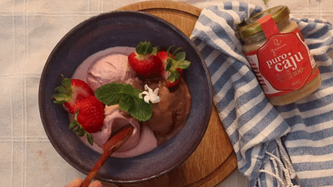 yamunaartesanal giphygifmaker sorvete receita morango GIF