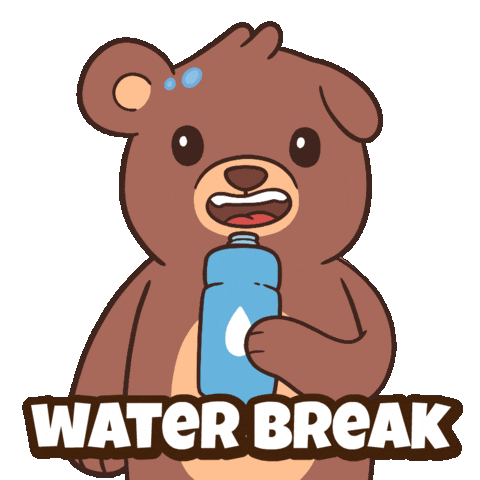 Teddy Bear Drinking Sticker by BEARISH