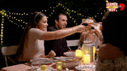 Cheers Dinner GIF by Farmer Wants A Wife
