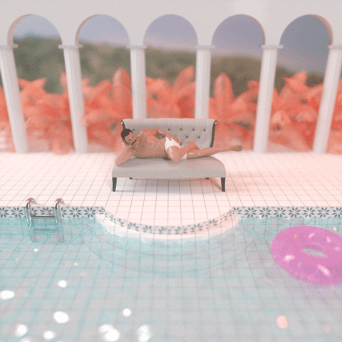 Los Angeles Swimming GIF by Nate Makuch