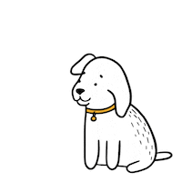 Dog Eating Sticker by mimovrste=)