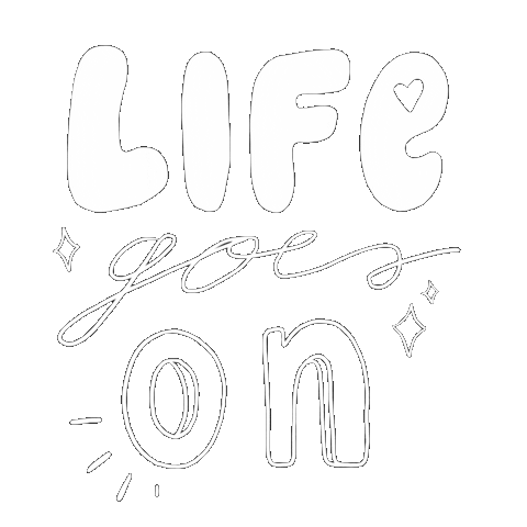 Life Goes On Sticker by Katie Lyons