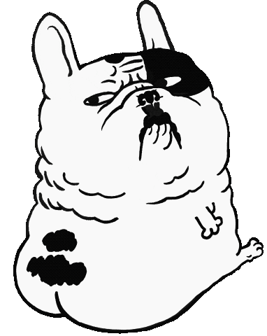 Babbot giphyupload dog mood bulldog Sticker