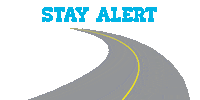 Uds Stay Alert Sticker by U in the Driver Seat