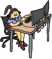 Tired Girl Sticker by Ruppert Tellac