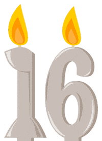 Birthday Flickering GIF