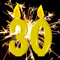Flickering 30 Years GIF