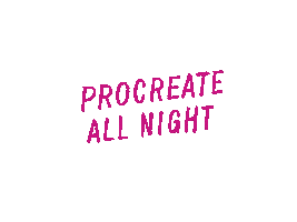 All Night Art Sticker by Procreate
