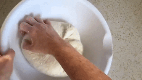 brenaloubakes giphygifmaker bread how to dough GIF