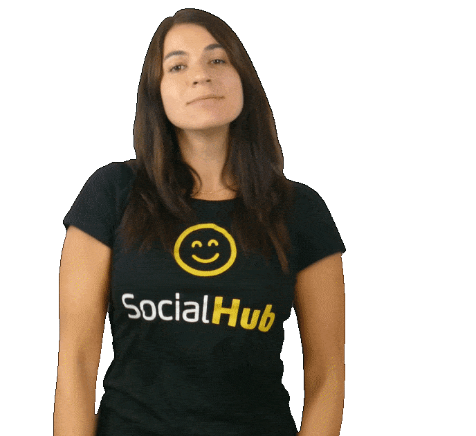 Happy Feliz Sticker by SocialHub