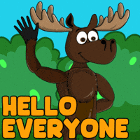 DoYouMoose hello hi nft wave GIF