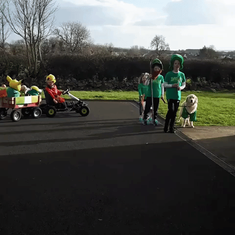 Kids Host Own Paddy's Day Parade After Celebrations Canceled Due to Coronavirus