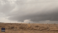 Supercell Storm Hovers Near Mobeetie, Texas