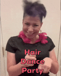 nikastew dance fun hair dance party GIF
