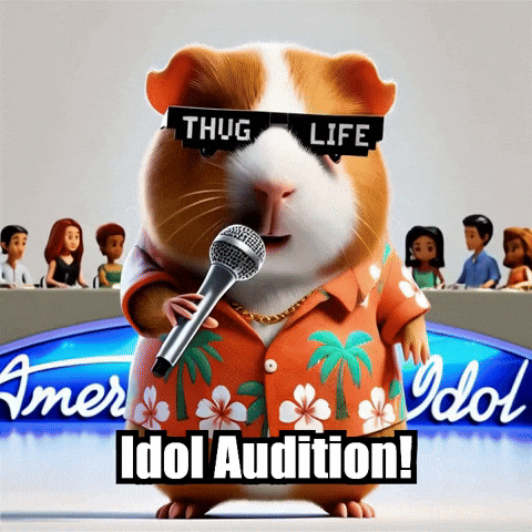 American Idol Singing GIF by Guinea Gambino