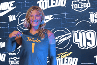 Jersey Pull GIF by Toledo Rockets