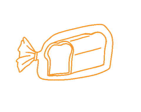 Toast Eating Sticker