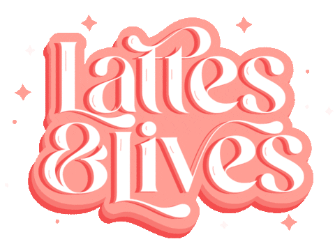 Lattes Sticker by Suz Chadwick