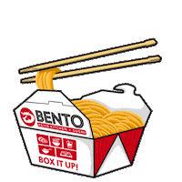 Food Noodles Sticker by BENTO Asian Kitchen + Sushi