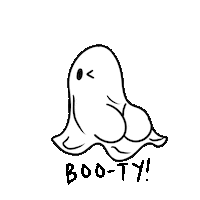 Ghost Booty Sticker