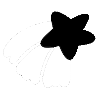 Black And White Space Sticker