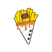 aberdam aberdam dutch fries aberdam dutch fries backyardbeachcollective Sticker