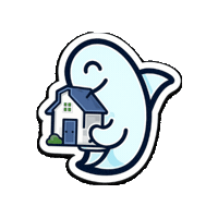 humbleshark home house shark property Sticker