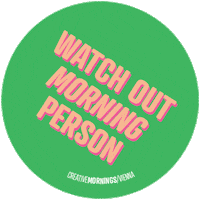 CMVienna creative vienna creativemornings morning person Sticker
