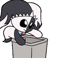 I Suck Trash Can Sticker by Christophers Genie