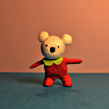 teddy bear dance GIF by Philippa Rice