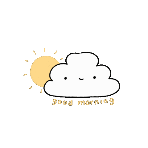 relatabledoodle giphyupload good morning sun morning Sticker